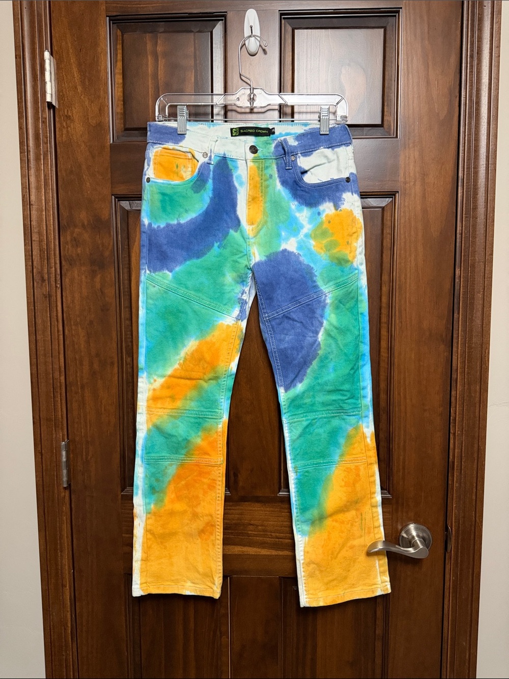 Scared Crown Kids Tie-Dye straight leg Jeans — Sz 14